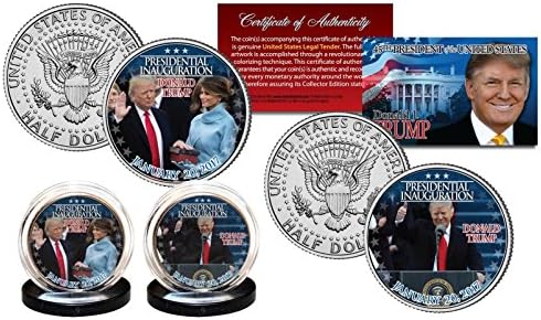 Donald Trump 20 Ocak 2017 Açılış Resmi 2017 Kennedy JFK ABD 2 Jeton Seti